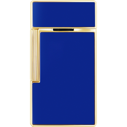 Briquet S.T. Dupont Big D laque bleue et or