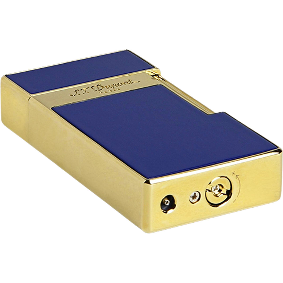 Briquet S.T. Dupont Big D laque bleue et or