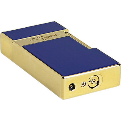 Briquet S.T. Dupont Big D laque bleue et or