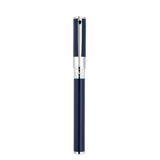 S.T. Dupont D-Initial rollerball pen blue / chrome