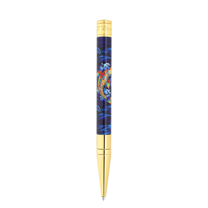 S.T. Dupont D-Initial Ballpoint Pen Koi Fish — angle view
