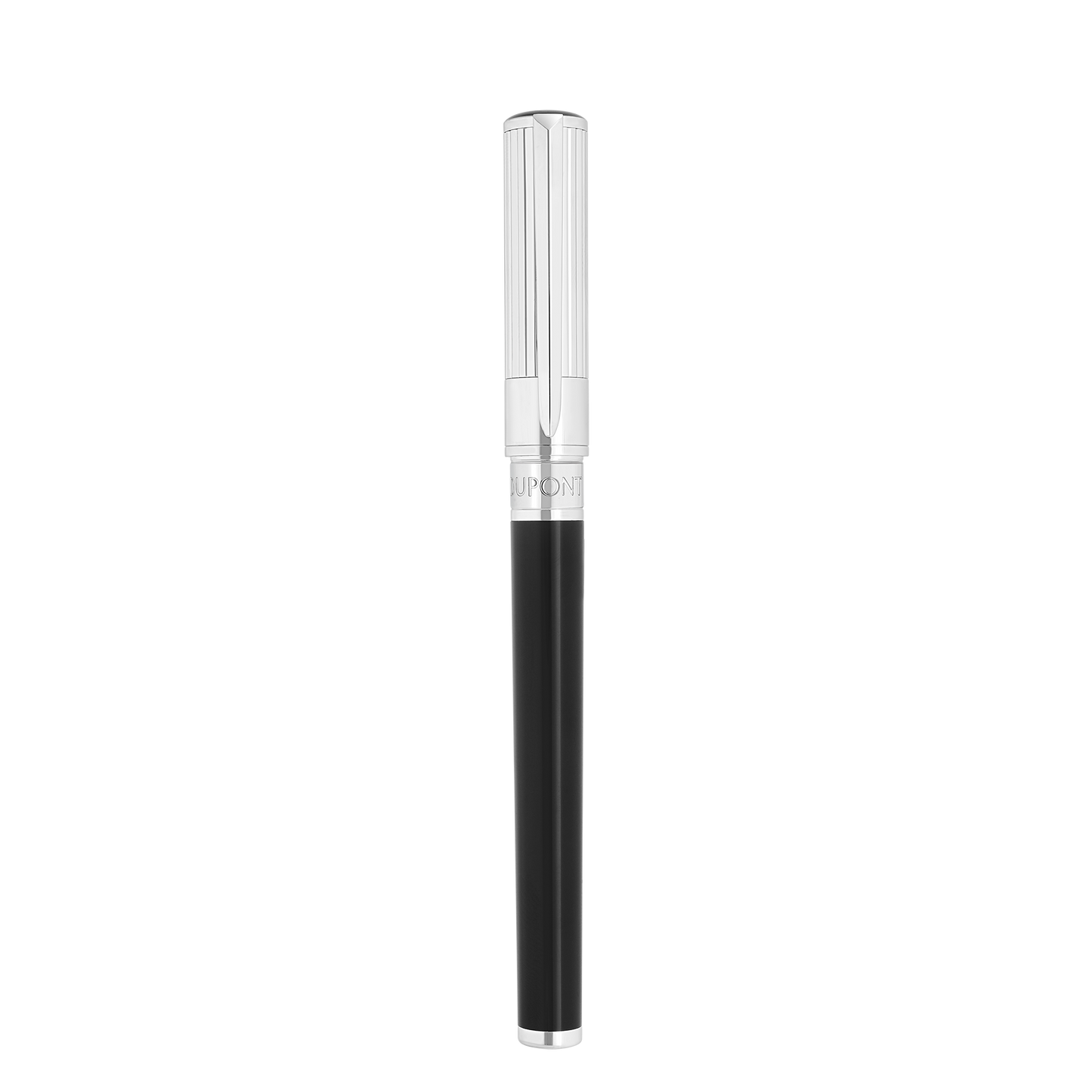 S.T. Dupont INITIAL - FOUNTAIN PEN DUO TONE BLACK / CHROME — official product image