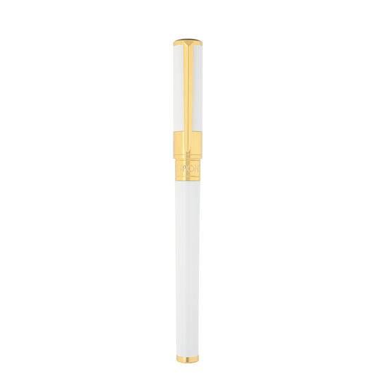 S.T. Dupont INITIAL - FOUNTAIN PEN WHITE / GOLDEN — official product image