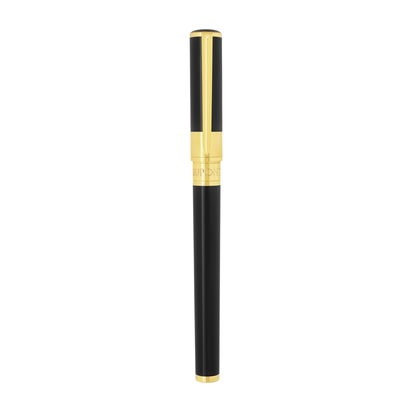 S.T. Dupont INITIAL - ROLLERBALL PEN BLACK / GOLDEN — official product image