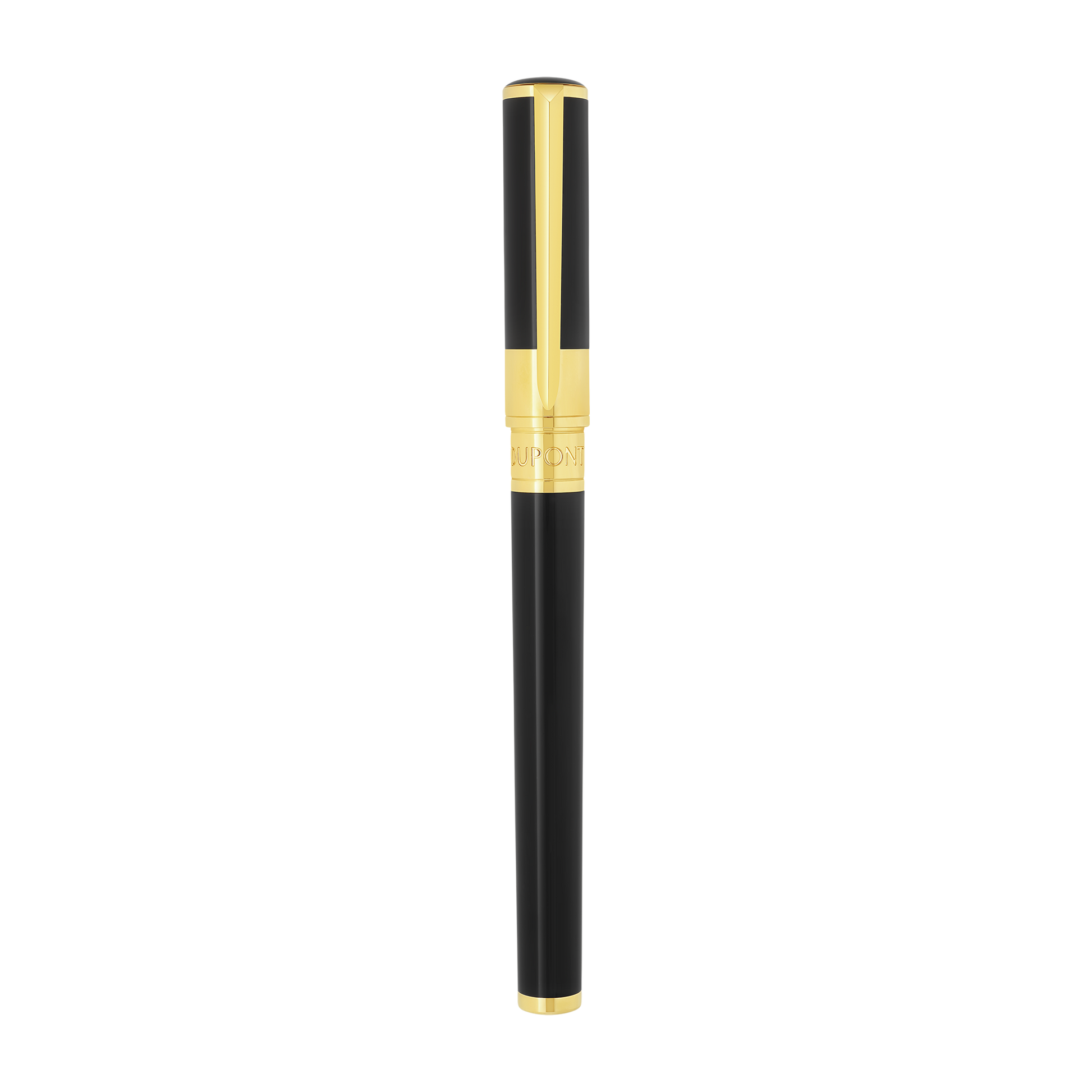 S.T. Dupont INITIAL - ROLLERBALL PEN BLACK / GOLDEN — official product image