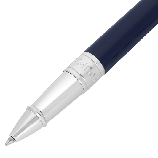 S.T. Dupont INITIAL - ROLLERBALL PEN BLUE / CHROME — official product image