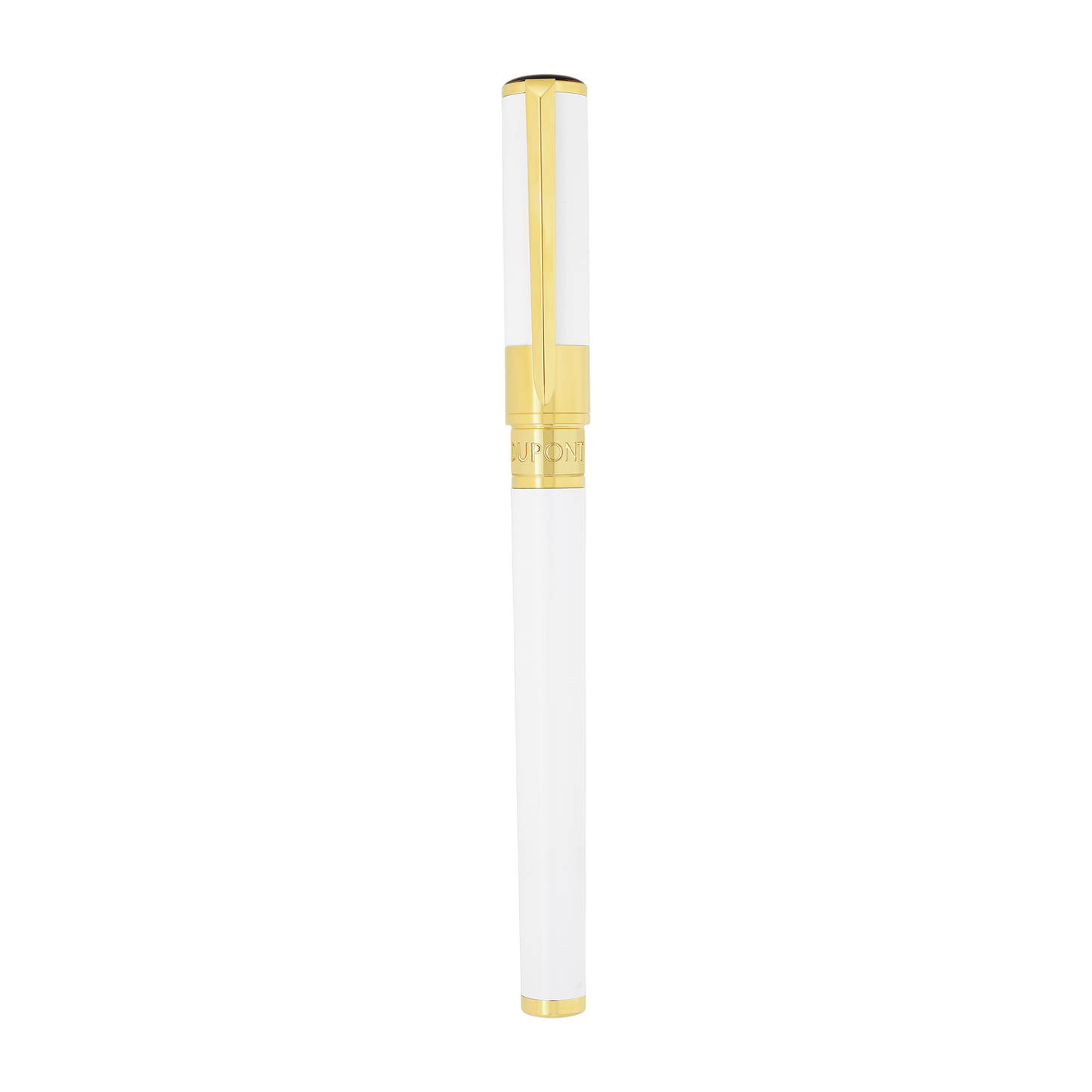 S.T. Dupont INITIAL - ROLLERBALL PEN WHITE / GOLDEN — official product image