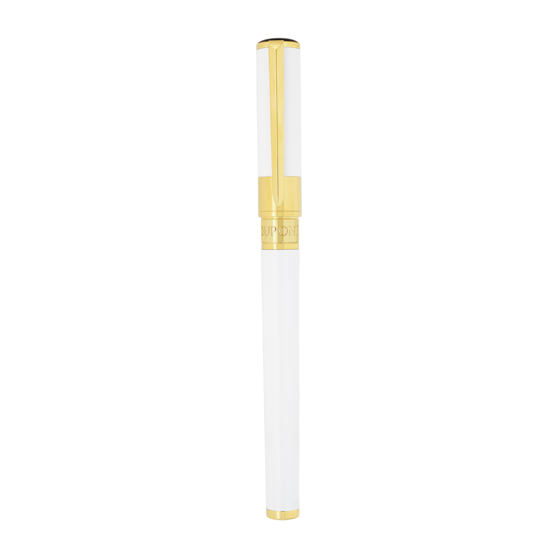 S.T. Dupont INITIAL - ROLLERBALL PEN WHITE / GOLDEN — official product image