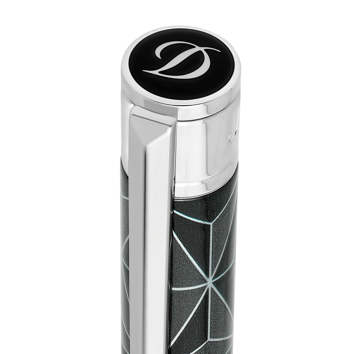 S.T. Dupont Ballpoint Pen X Black Chrome — detail view