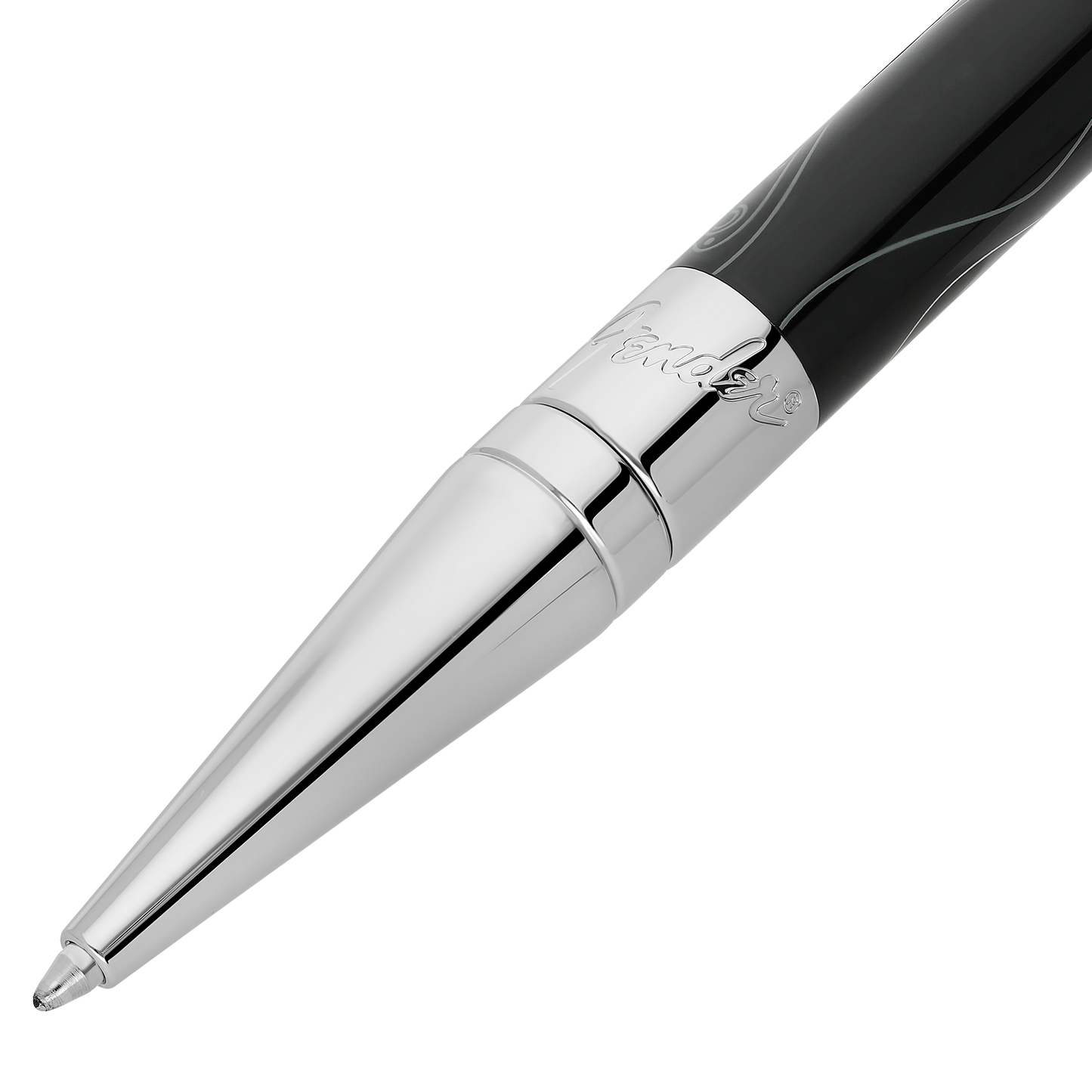 S.T. Dupont Initial Ballpoint Pen Fender Black Chrome — alternate view