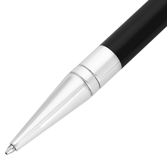 S.T. Dupont Initial Ballpoint Pen Black Lacquer Chrome