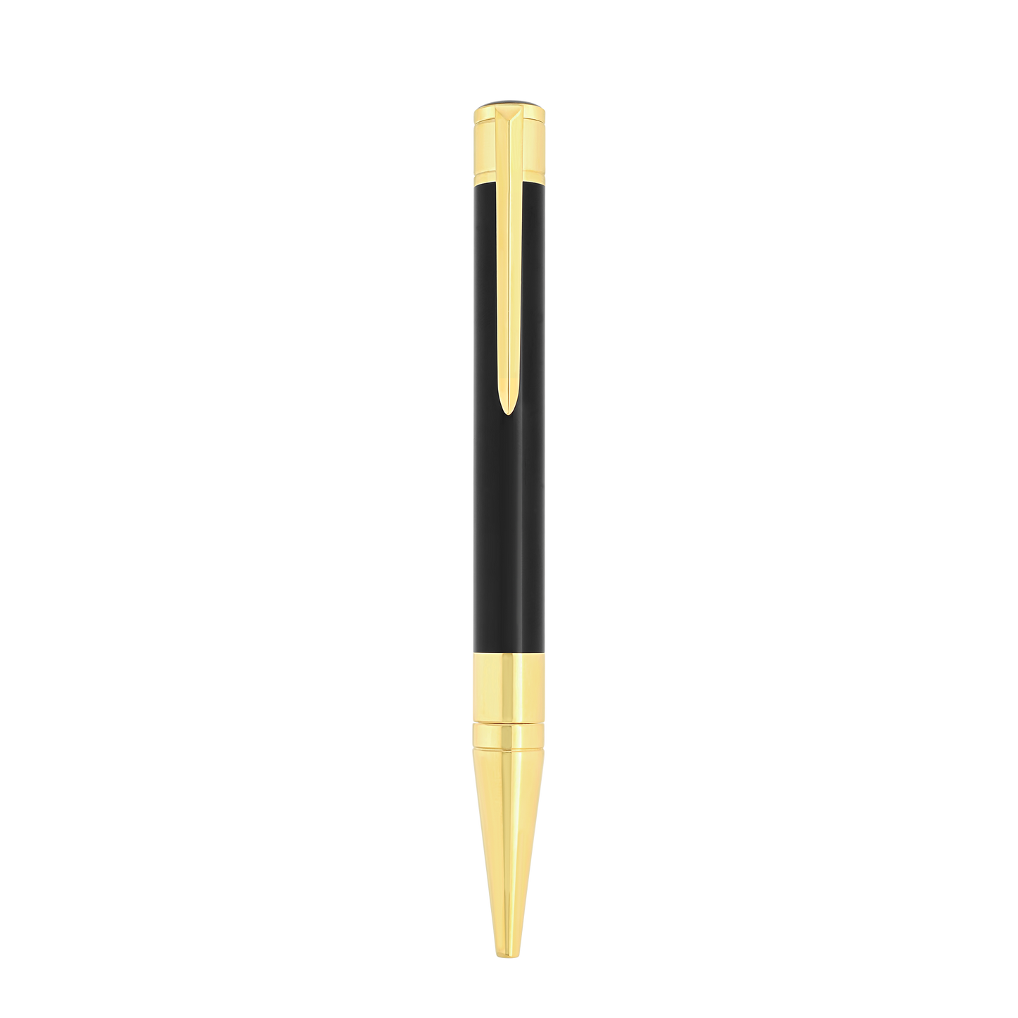 S.T. Dupont Initial Ballpoint Pen Black Lacquer Golden