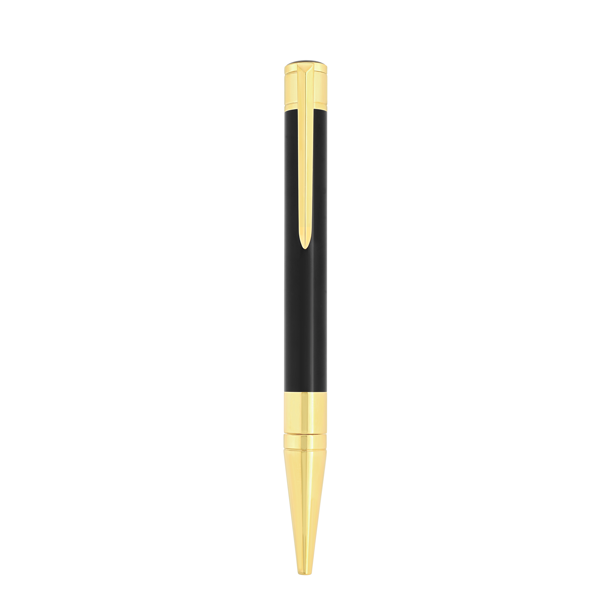 S.T. Dupont Initial Ballpoint Pen Black Lacquer Golden