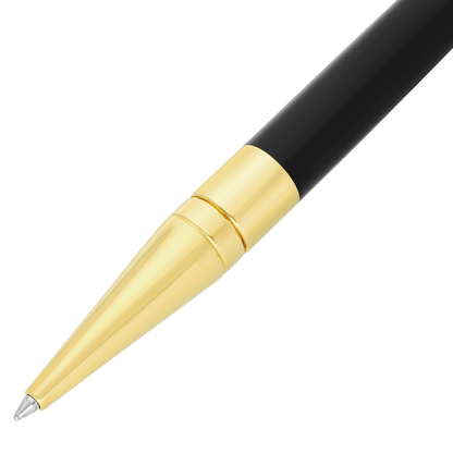 S.T. Dupont Initial Ballpoint Pen Black Lacquer Golden — alternate view