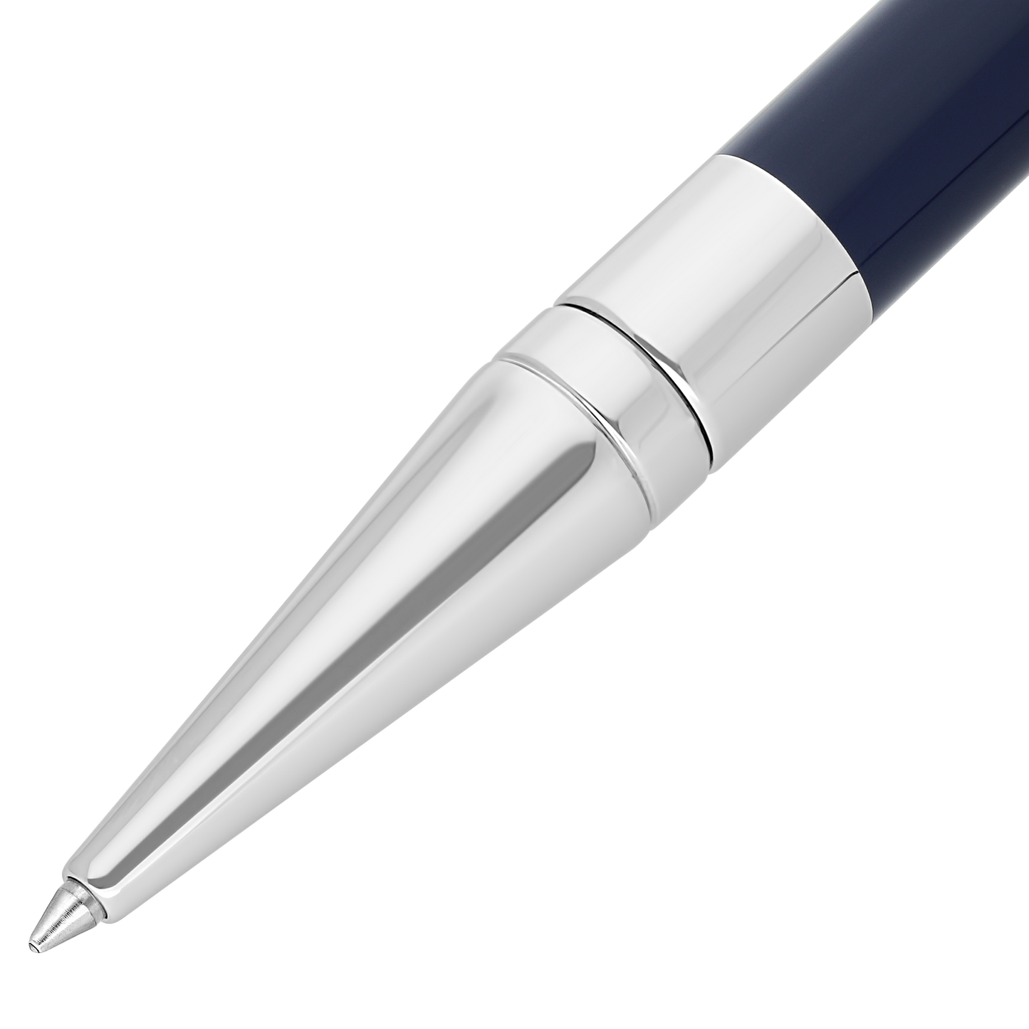 S.T. Dupont Initial Ballpoint Pen Blue Lacquer Chrome — alternate view