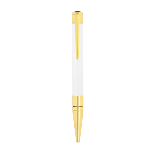 S.T. Dupont INITIAL - BALLPOINT PEN WHITE / GOLDEN — official product image