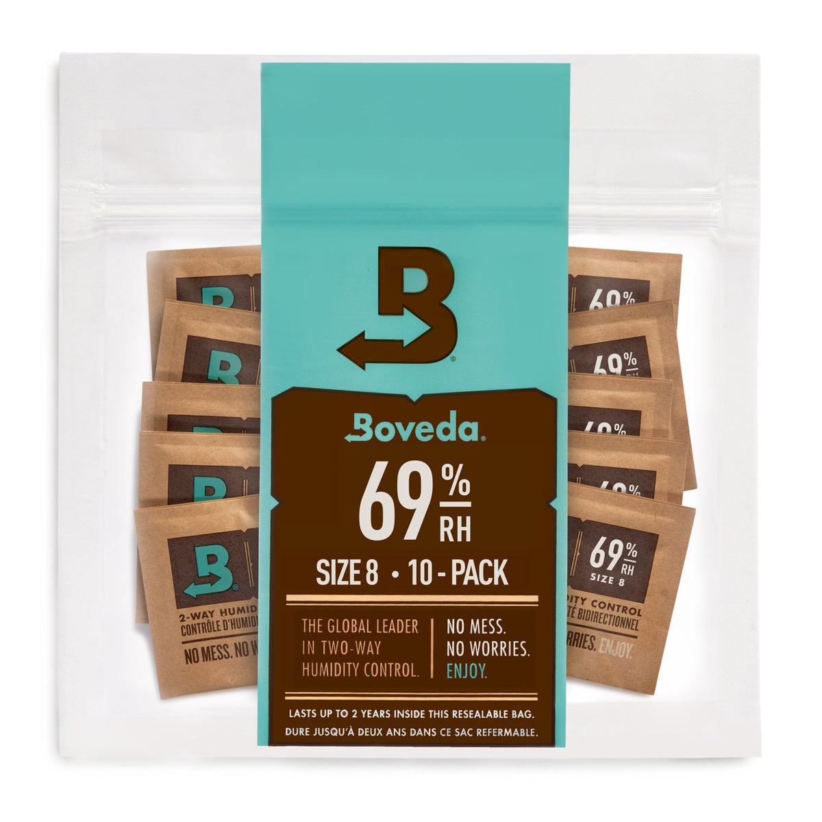 Boveda 69% RH taille 8 lot de 10