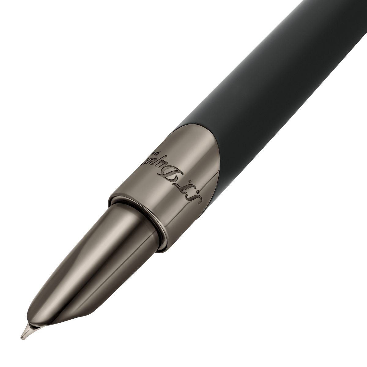 S.T. Dupont Fountain Pen Gunmetal Matte Black — alternate view