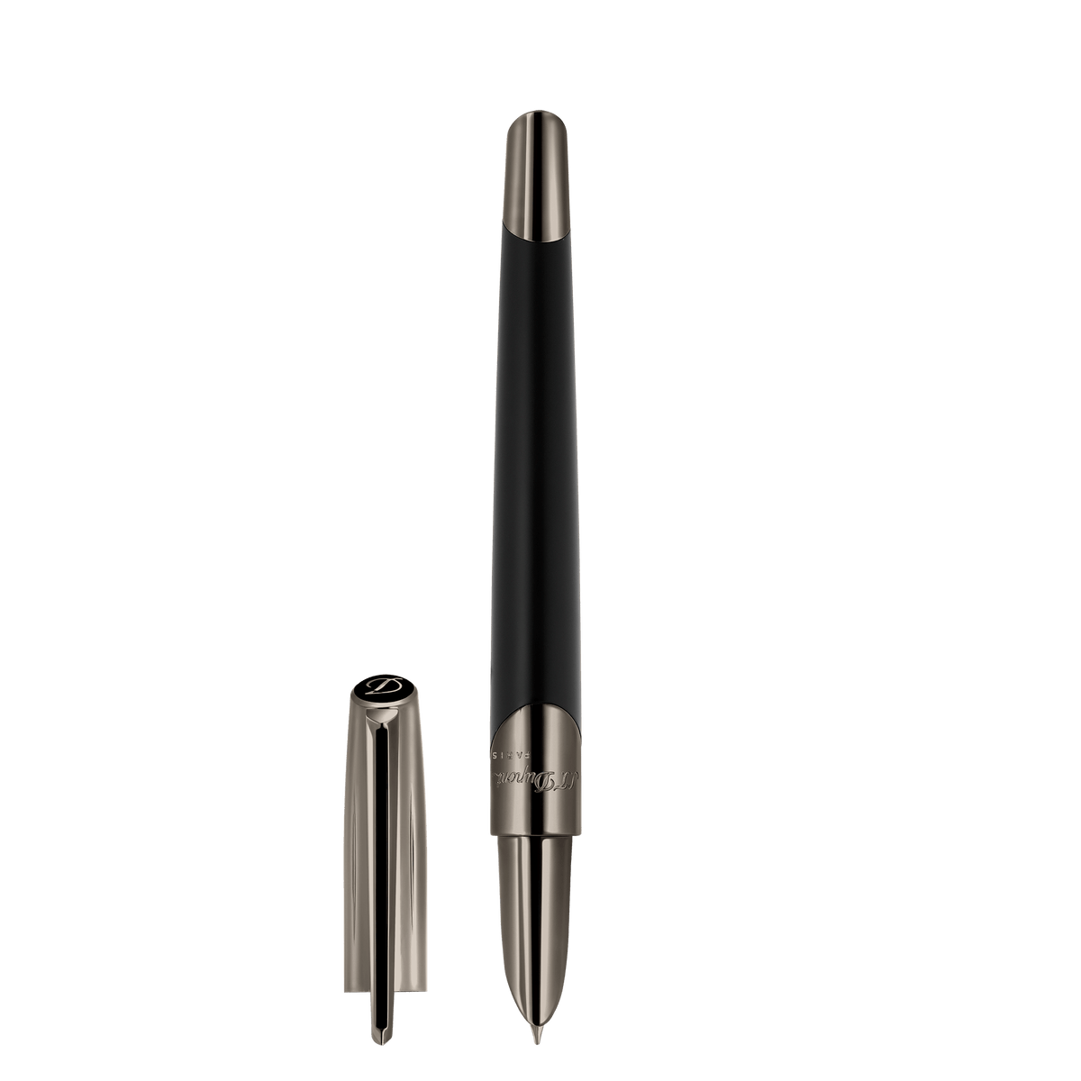 S.T. Dupont Fountain Pen Gunmetal Matte Black
