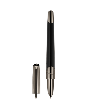 S.T. Dupont Fountain Pen Gunmetal Matte Black