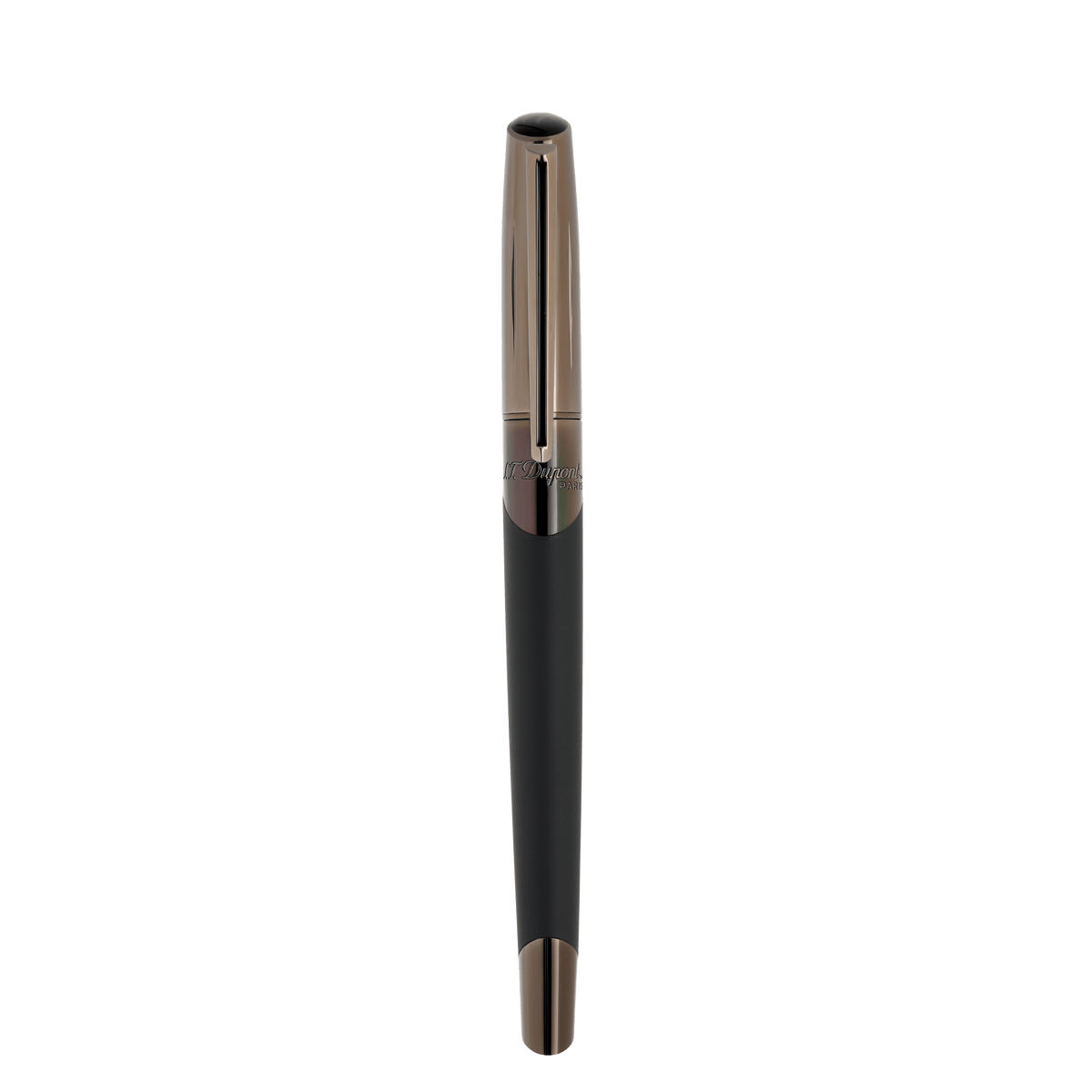 S.T. Dupont Rollerball Pen Gunmetal Matte Black — angle view