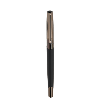 S.T. Dupont Rollerball Pen Gunmetal Matte Black — angle view