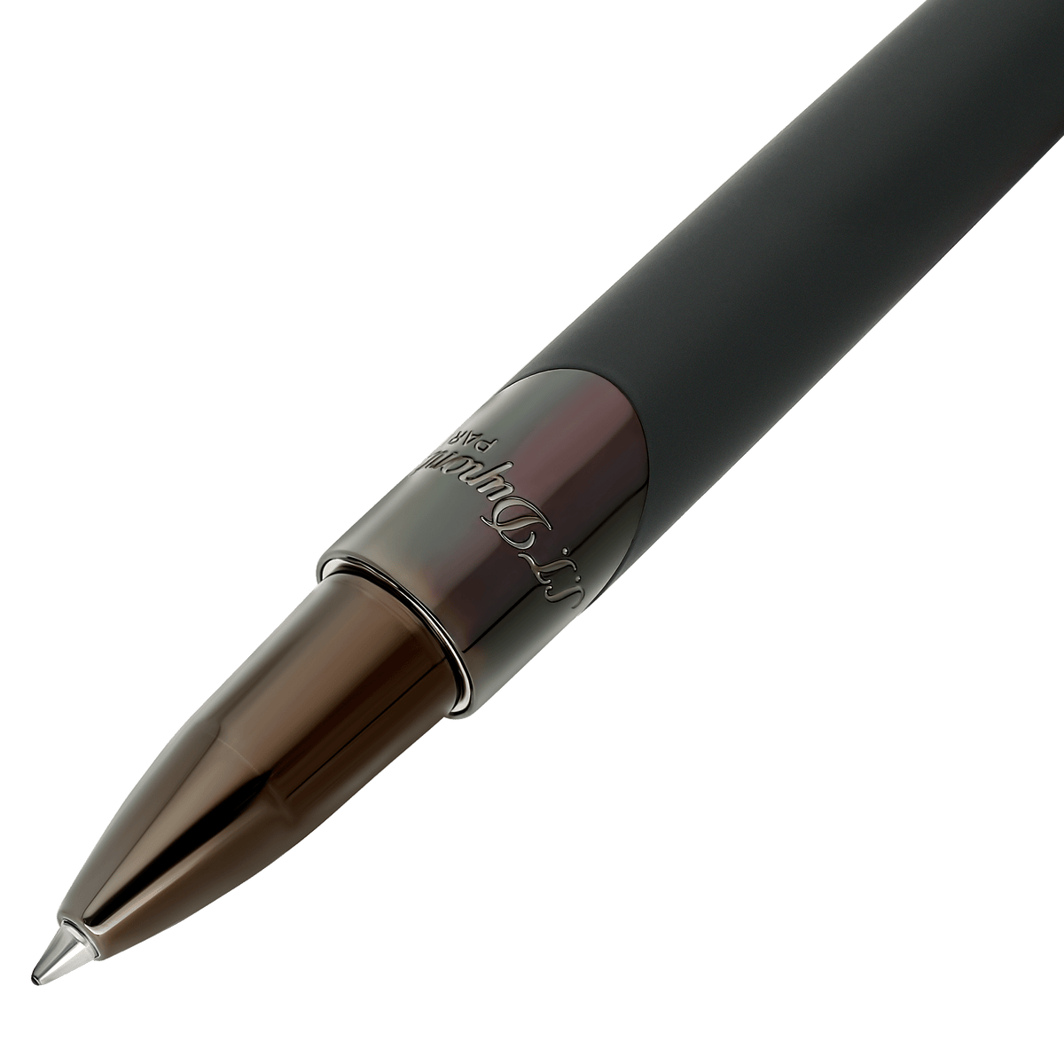 S.T. Dupont Rollerball Pen Gunmetal Matte Black — alternate view
