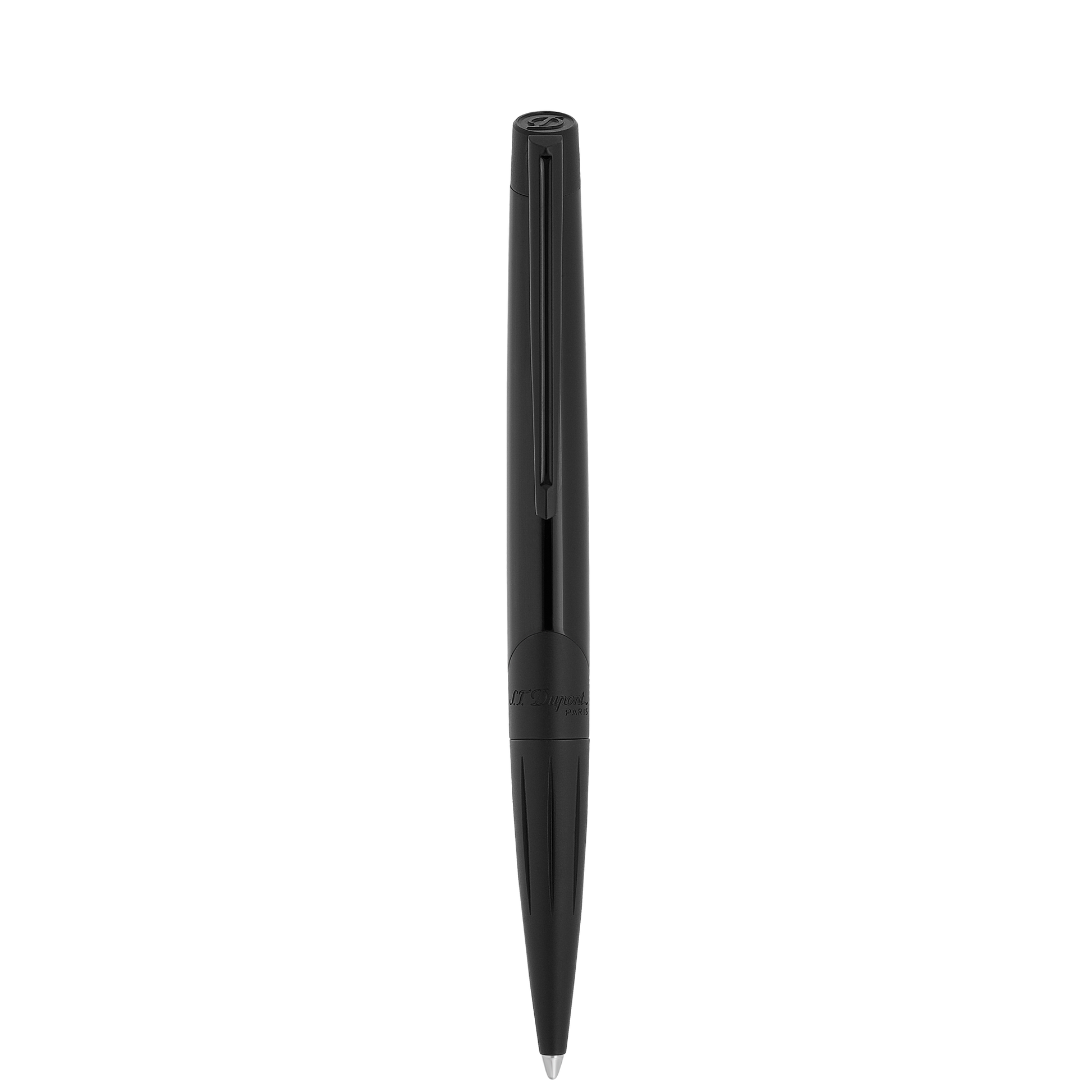 S.T. Dupont Defi Millennium Ballpoint Pen Matte Black — angle view