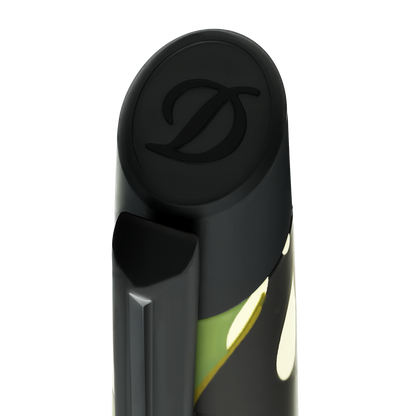 S.T. Dupont Defi Millennium Ballpoint Pen Camo Green — detail view