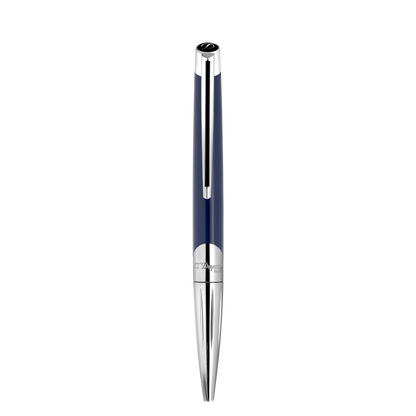 S.T. Dupont Defi Millennium Ballpoint Pen Silver Navy Blue