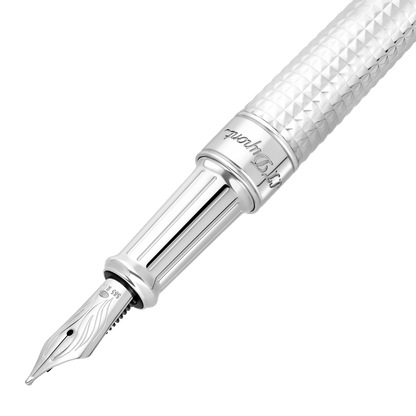 S.T. Dupont Medium D Fountain Pen Diamhead Palladium — alternate view