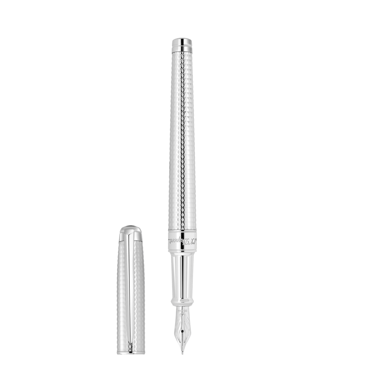 S.T. Dupont Medium D Fountain Pen Diamhead Palladium