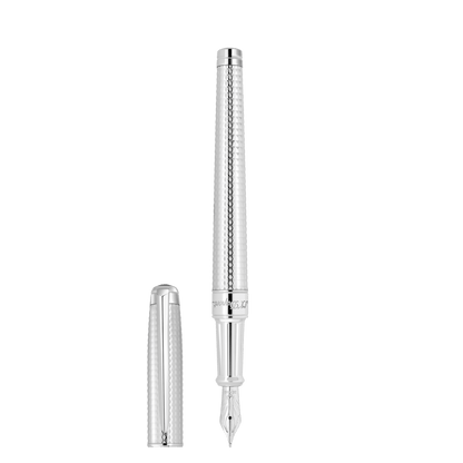 S.T. Dupont Medium D Fountain Pen Diamhead Palladium
