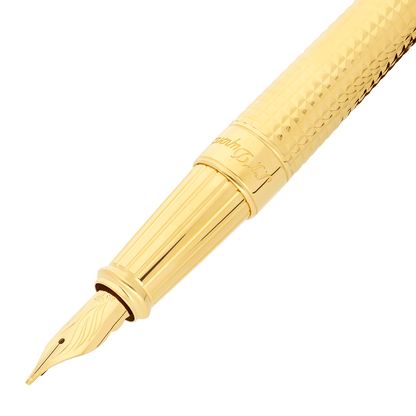 Stylo plume S.T. Dupont grand D pointe de diamant or 3N — autre vue