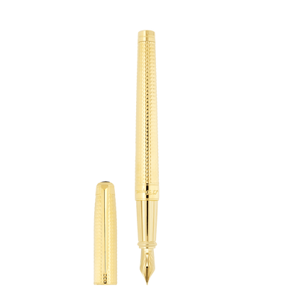 Stylo plume S.T. Dupont grand D pointe de diamant or 3N