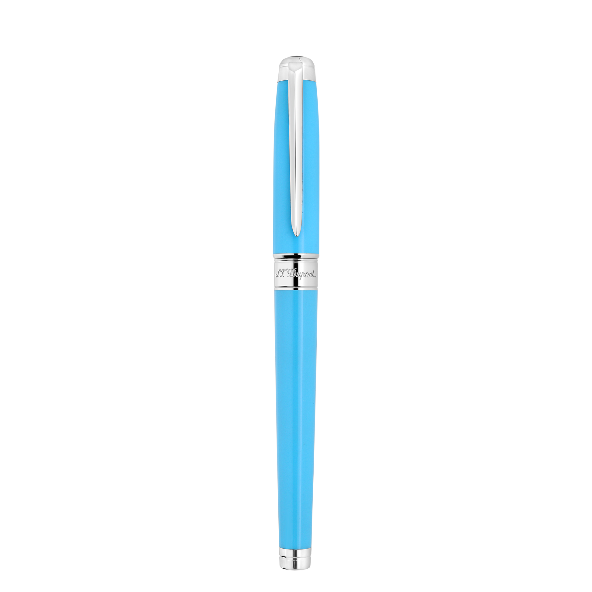 S.T. Dupont Line D Eternity large fountain pen turquoise palladium, ref. 420017L