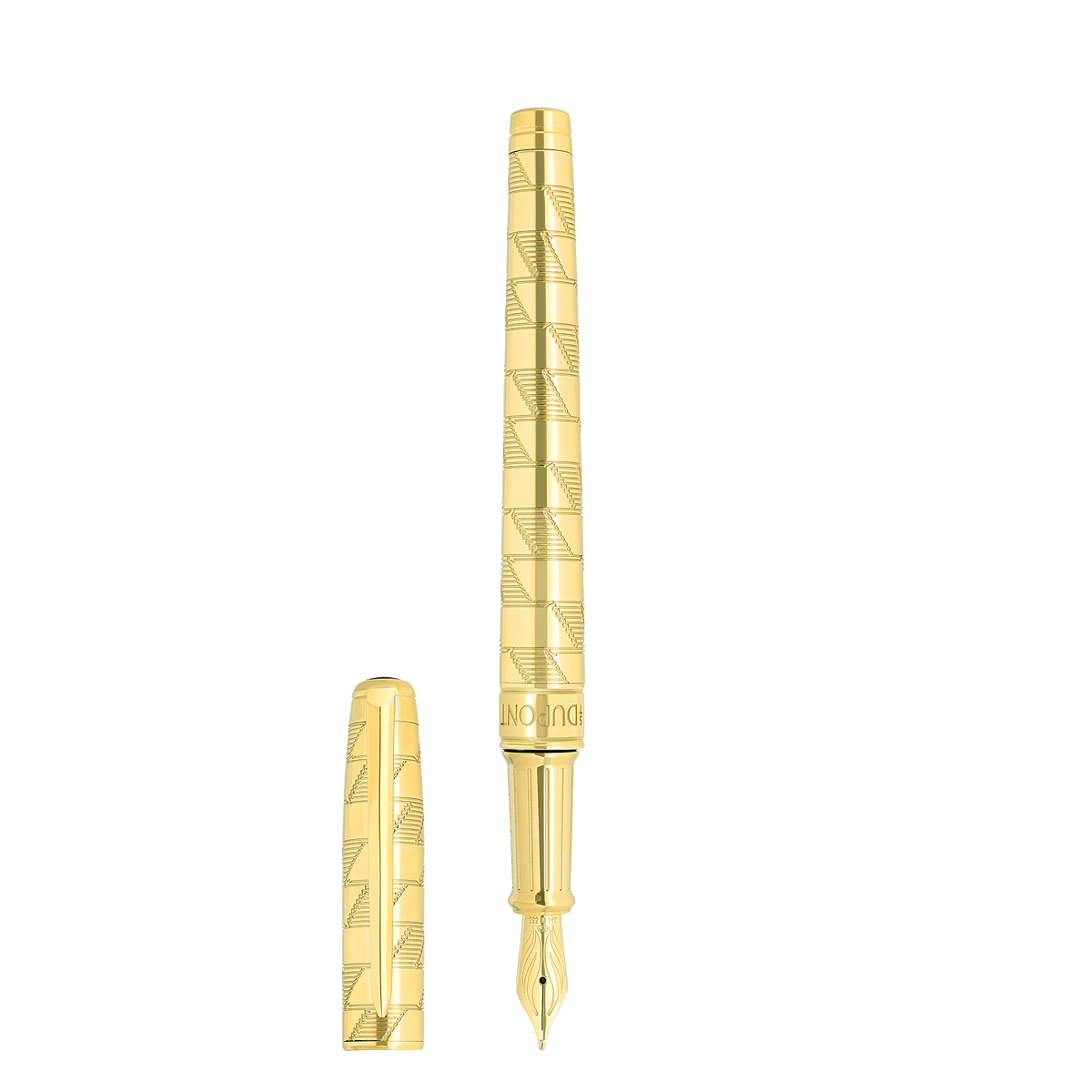 S.T. Dupont Medium D Fountain Pen 1872 Yellow Gold