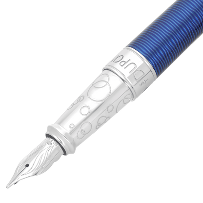 Stylo plume S.T. Dupont grand Line D Eternity Gulf Stream palladium — vue de trois quarts