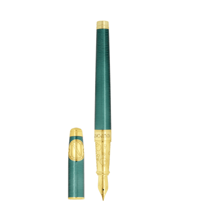 Stylo plume S.T. Dupont grand Line D Eternity Pacifique or jaune