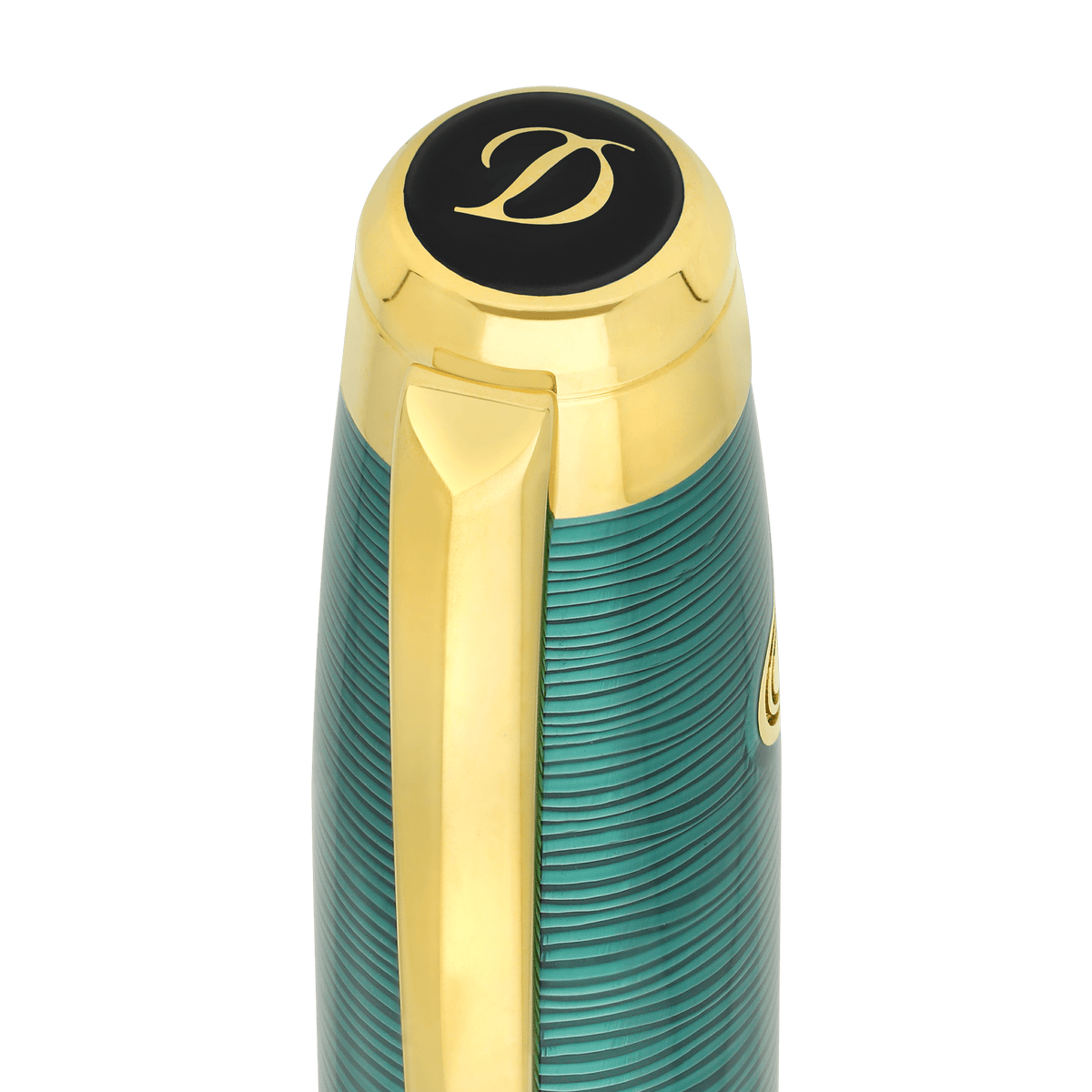 Stylo plume S.T. Dupont grand Line D Eternity Pacifique or jaune — vue de détail
