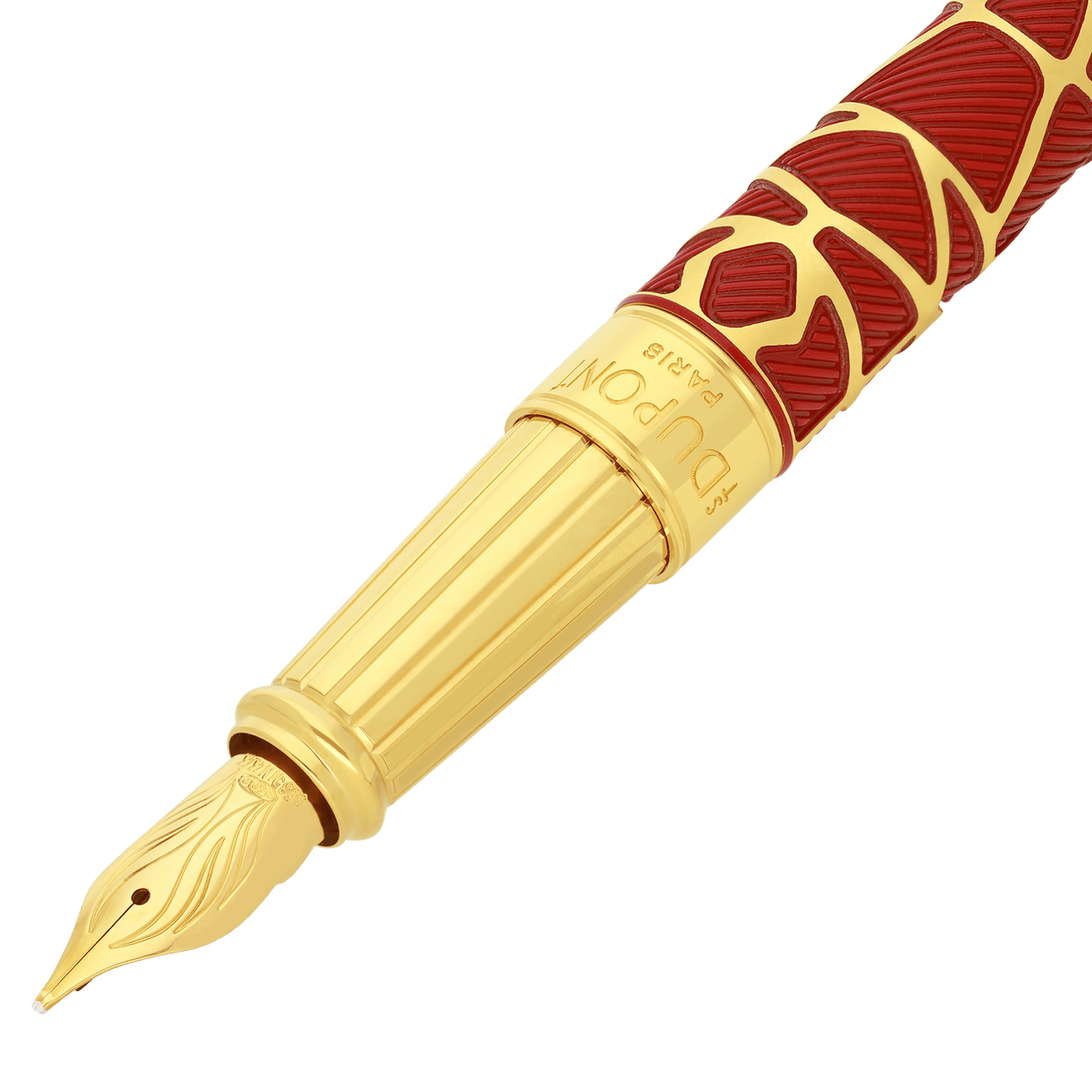 S.T. Dupont Line D Eternity - Large Fountain Pen Orlinski Red Lacquer / Yellow Gold — alternate view