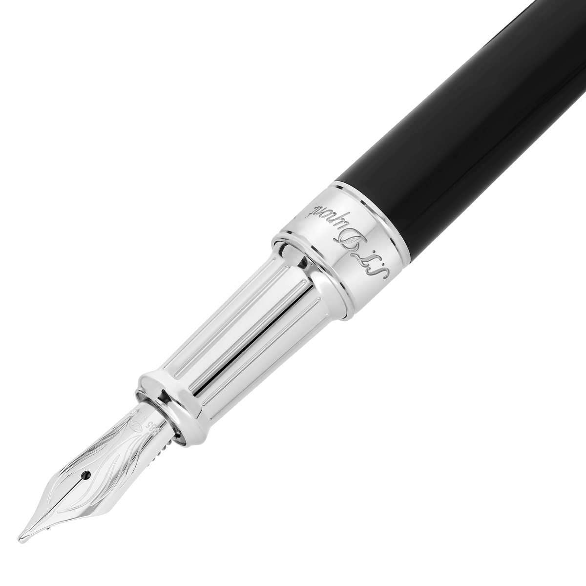 S.T. Dupont Medium D Fountain Pen X Black Palladium — alternate view