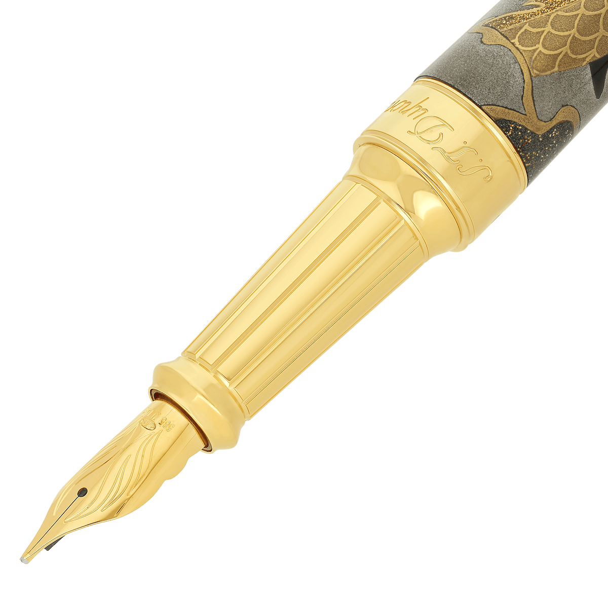 S.T. Dupont Xl D Eternity Fountain Pen Maki-E Dragon — alternate view