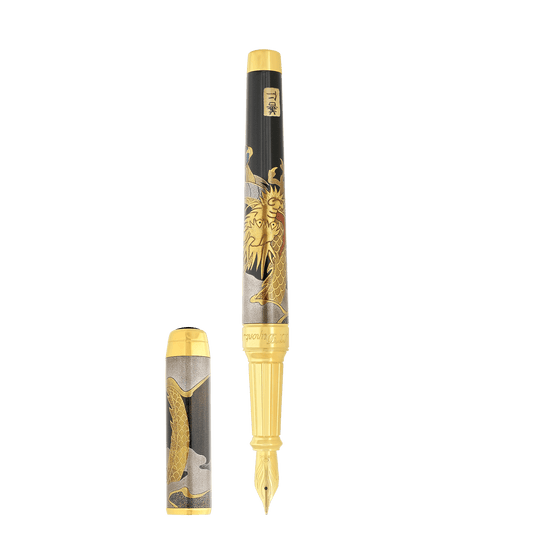 S.T. Dupont Xl D Eternity Fountain Pen Maki-E Dragon