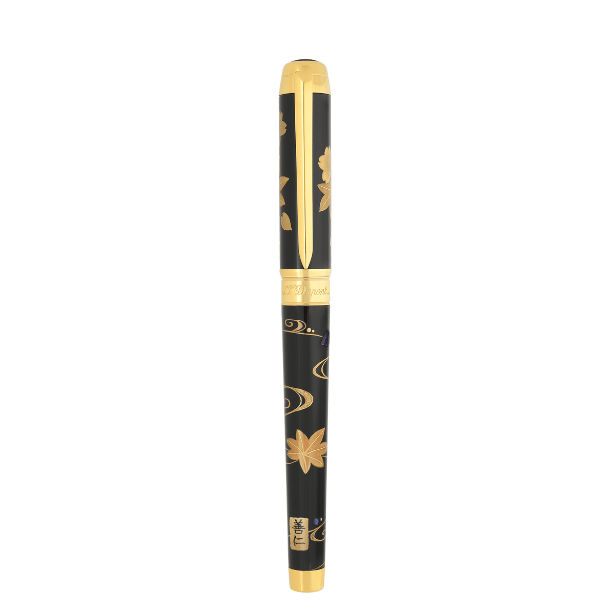 Stylo plume S.T. Dupont XL D Eternity Maki-e Ryusui Shu — vue de trois quarts
