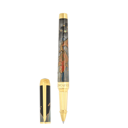 S.T. Dupont Xl D Eternity Multifunction Pen Maki-E Toryumon — angle view