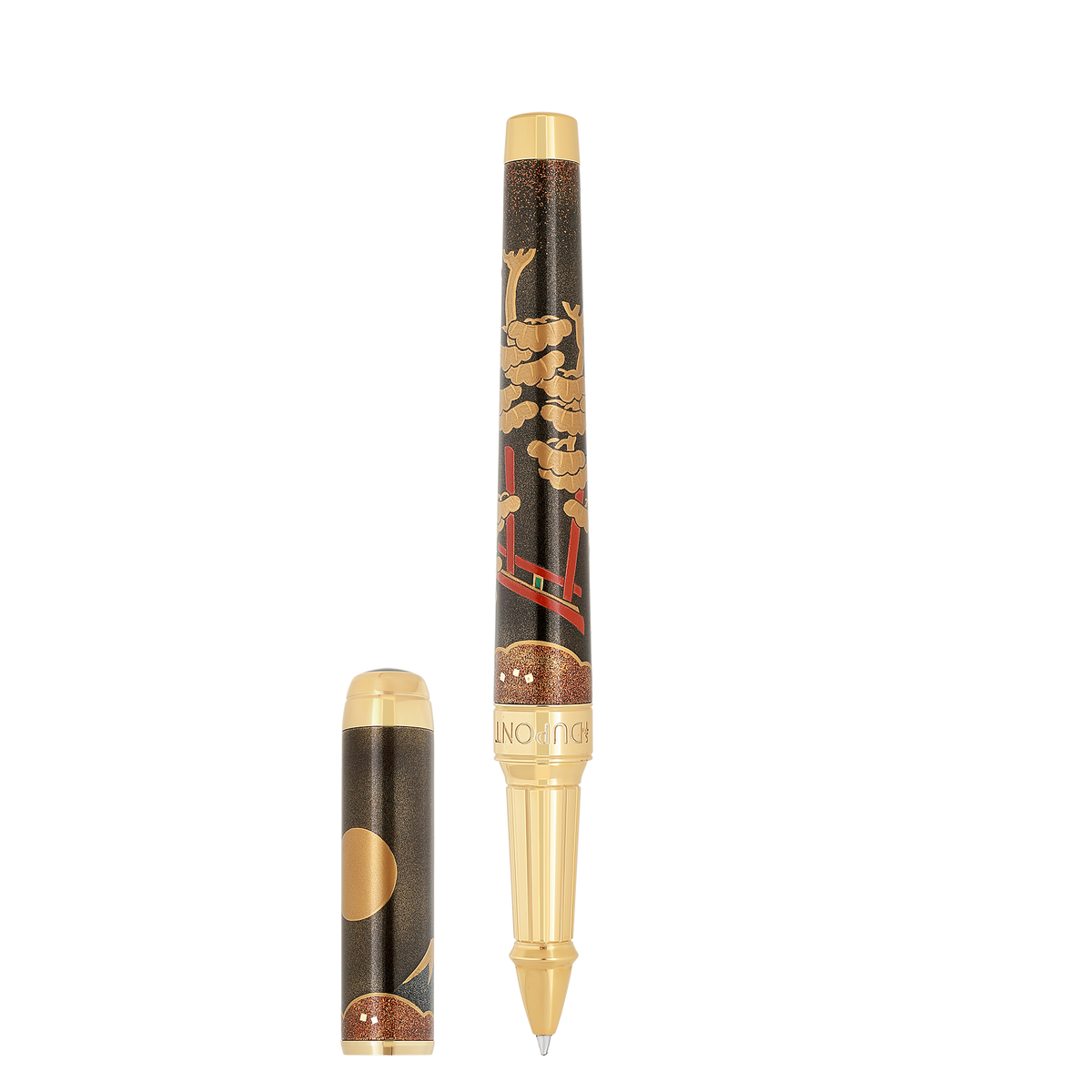 S.T. Dupont Xl D Eternity Multifunction Pen Maki-E Fugaku — angle view