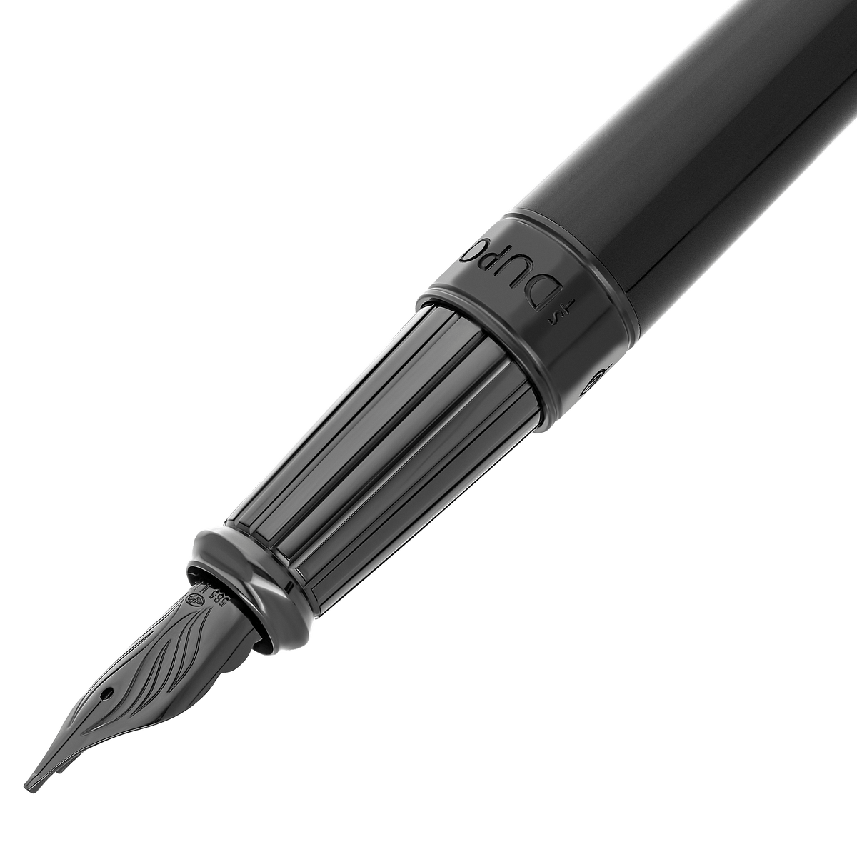 Stylo plume S.T. Dupont D laque noir soyeux — autre vue