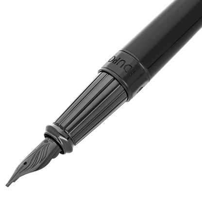 Stylo plume S.T. Dupont D laque noir soyeux — autre vue