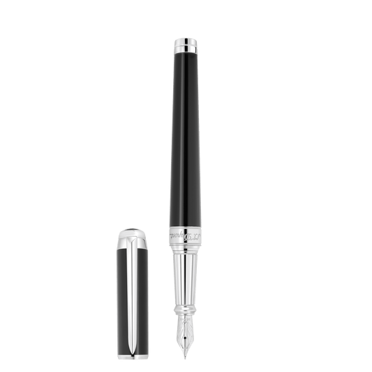 S.T. Dupont Xl D Fountain Pen Lacquer Black Palladium